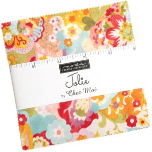 jolie charm pack by chez moi; 42-5" precut fabric quilt squares