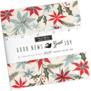 Good News Great Joy Charm Pack by Fancy That Design House; 42-5" Precut Fabric Quilt Squares