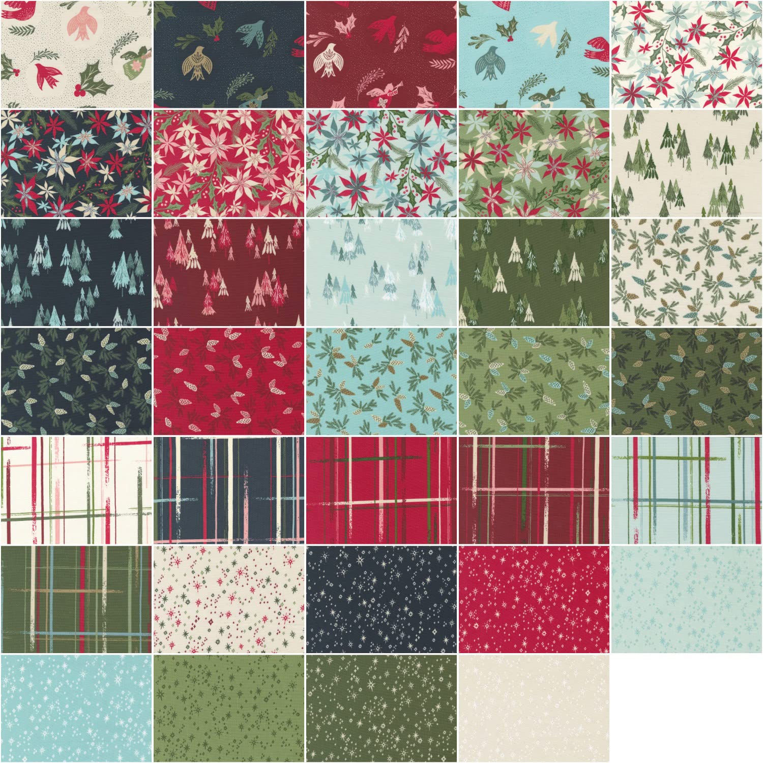 Good News Great Joy Charm Pack by Fancy That Design House; 42-5" Precut Fabric Quilt Squares