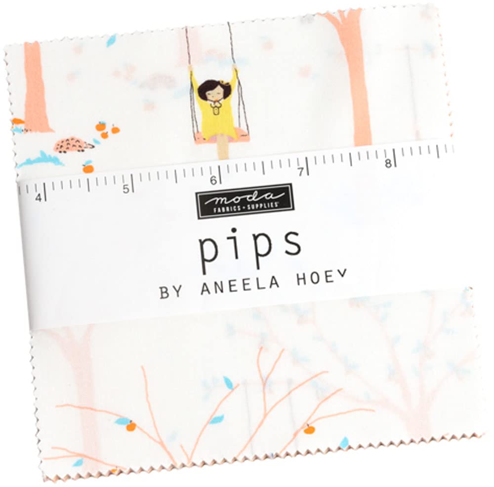 Pips Charm Pack by Aneela Hoey; 42-5" Precut Fabric Quilt Squares