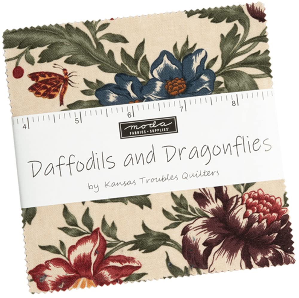 Moda Fabrics and Dragonflies Charm Pack by Kansas Troubles Quilters; 42 ...