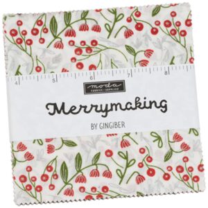 merrymaking charm pack by gingiber; 42-5" precut fabric quilt squares