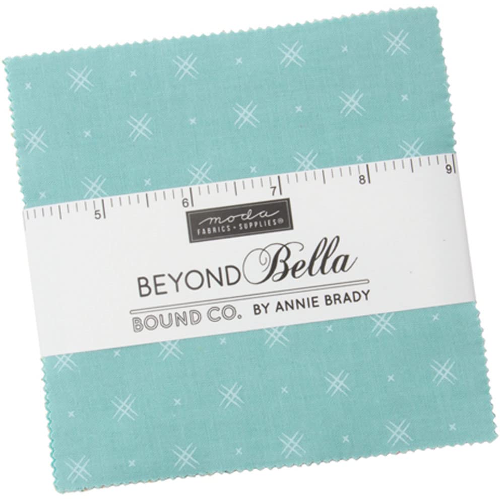 Moda Fabrics Beyond Bella Charm Pack by Annie Brady; 42-5'' Precut Fabric Quilt Squares