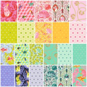 Besties 10" Charm Pack (42 Pieces) by Tula Pink for FreeSpirit (FB610TP.Besties)