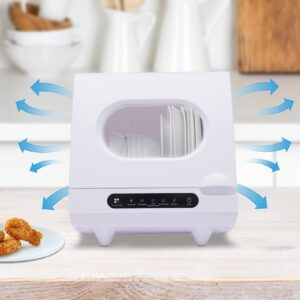 Countertop Dishwasher Mini Countertop Dishwasher 5 Washing Programs Portable Dish Washing Machine 360° Rotating Spray Freestanding Dish Washing For Apartments Dorms