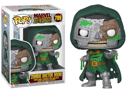 Funko Marvel Zombies - Zombie Dr. Doom Pop! Vinyl Figure (Bundled with Compatible Pop Box Protector Case)