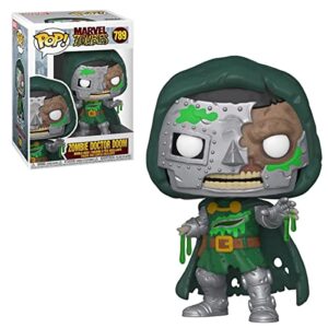 Funko Marvel Zombies - Zombie Dr. Doom Pop! Vinyl Figure (Bundled with Compatible Pop Box Protector Case)