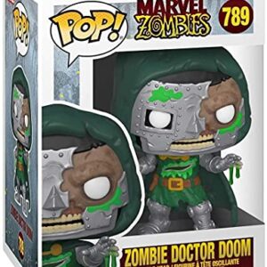 Funko Marvel Zombies - Zombie Dr. Doom Pop! Vinyl Figure (Bundled with Compatible Pop Box Protector Case)