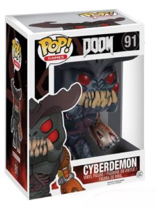 funko pop games: doom - cyberdemon action figure, 6"