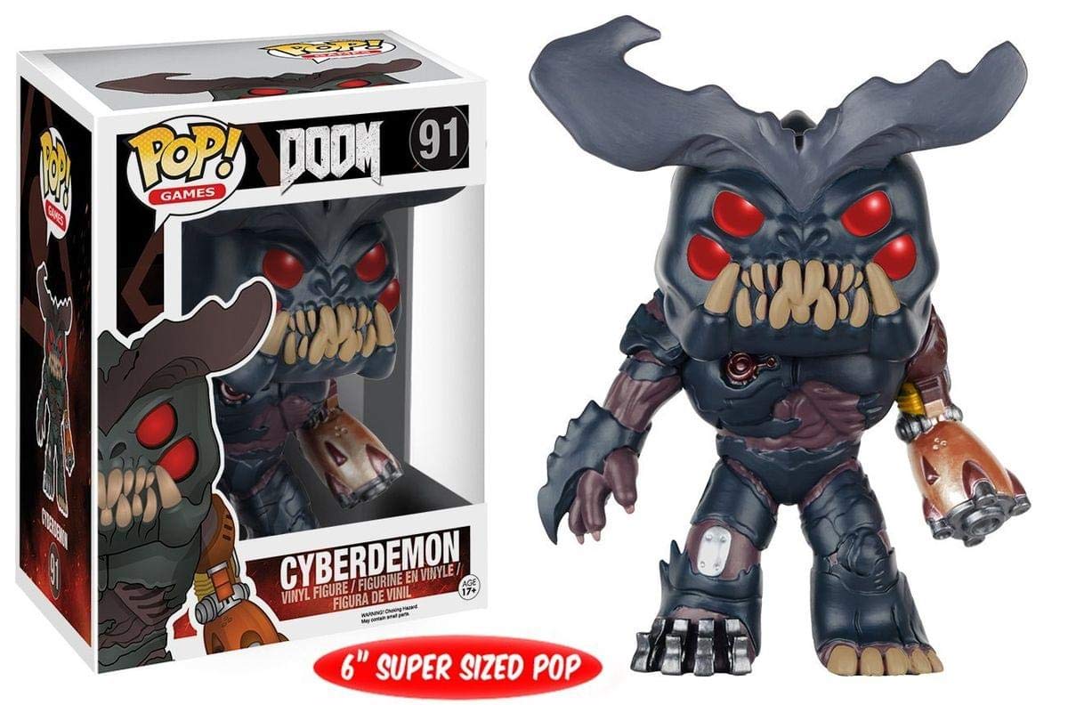 Funko POP Games: Doom - Cyberdemon Action Figure, 6"