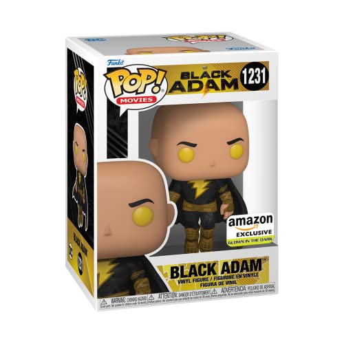 Funko Pop! Movies: Black Adam - Black Adam Flying with Cape (Glow), Amazon Exclusive, Multicolor, 65031