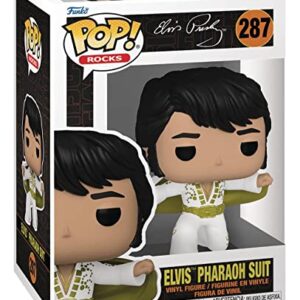 POP Rocks: Elvis - Elvis Pharaoh Suit Funko Vinyl Figure (Bundled with Compatible Box Protector Case), Multicolored, 3.75 inches