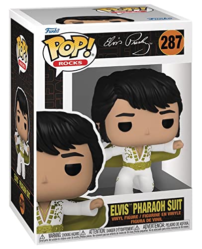 POP Rocks: Elvis - Elvis Pharaoh Suit Funko Vinyl Figure (Bundled with Compatible Box Protector Case), Multicolored, 3.75 inches