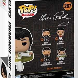 POP Rocks: Elvis - Elvis Pharaoh Suit Funko Vinyl Figure (Bundled with Compatible Box Protector Case), Multicolored, 3.75 inches