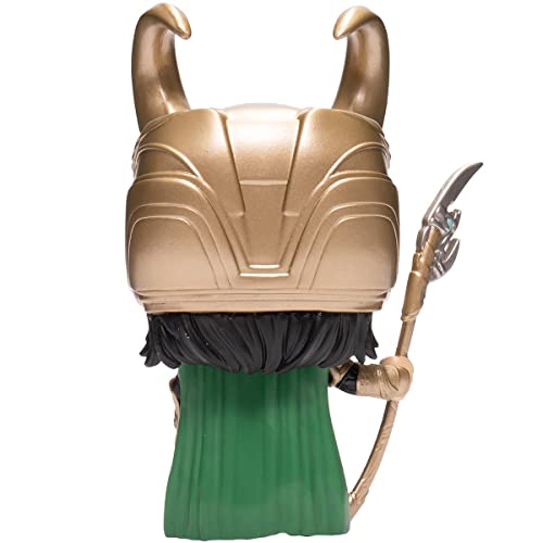 POP Marvel: Loki with Scepter (Glow in The Dark) Entertainment Earth Exclusive Funko Vinyl Figure (Bundled with Compatible Box Protector Case) Multicolored 3.75 inches