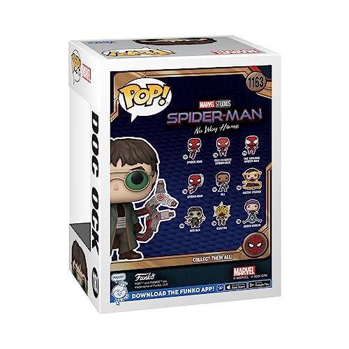 POP Marvel: Spider-Man: No Way Home - Doc Ock Funko Vinyl Figure (Bundled with Compatible Box Protector Case), Multicolor, 3.75 inches