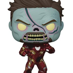 Funko Marvel: What If? - Zombie Iron Man [Tony Stark] Pop! Vinyl Figure (Bundled with Compatible Pop Box Protector Case)