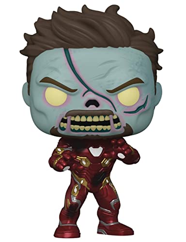 Funko Marvel: What If? - Zombie Iron Man [Tony Stark] Pop! Vinyl Figure (Bundled with Compatible Pop Box Protector Case)