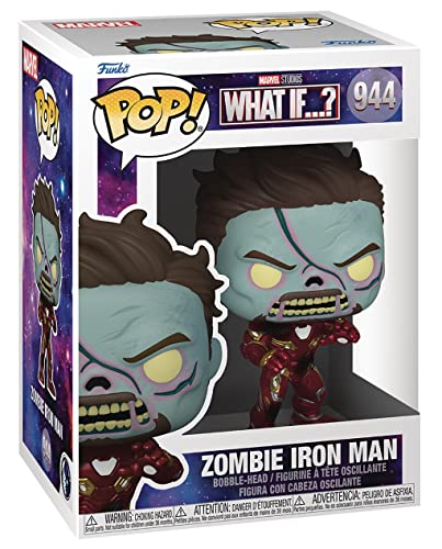 Funko Marvel: What If? - Zombie Iron Man [Tony Stark] Pop! Vinyl Figure (Bundled with Compatible Pop Box Protector Case)