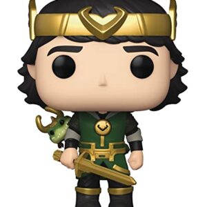 POP Marvel: Loki - Kid Loki with Alligator Loki Pop! Vinyl Figure (Bundled with Compatible Pop Box Protector Case), Multicolored, 3.75 inches