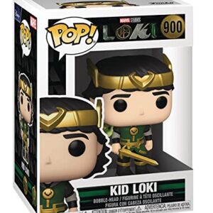 POP Marvel: Loki - Kid Loki with Alligator Loki Pop! Vinyl Figure (Bundled with Compatible Pop Box Protector Case), Multicolored, 3.75 inches