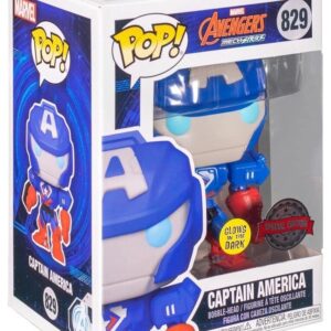 Funko Pop Marvel Avengers Mech Strike #829 - Captain America Glow in The Dark - Exclusive Special Edition Marvel Pop!