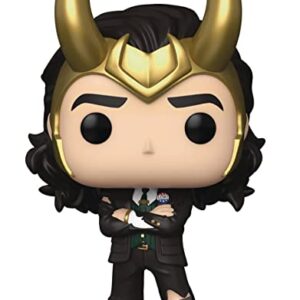 Funko Marvel: Loki - President Loki Pop! Vinyl Figure (Bundled with Compatible Pop Box Protector Case)