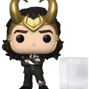 Funko Marvel: Loki - President Loki Pop! Vinyl Figure (Bundled with Compatible Pop Box Protector Case)