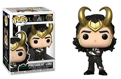 Funko Marvel: Loki - President Loki Pop! Vinyl Figure (Bundled with Compatible Pop Box Protector Case)