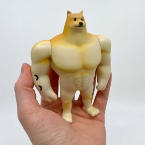 You Tooz Swole Doge 5' Tan Vinyl Figurine - Meme Collection