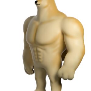 You Tooz Swole Doge 5' Tan Vinyl Figurine - Meme Collection