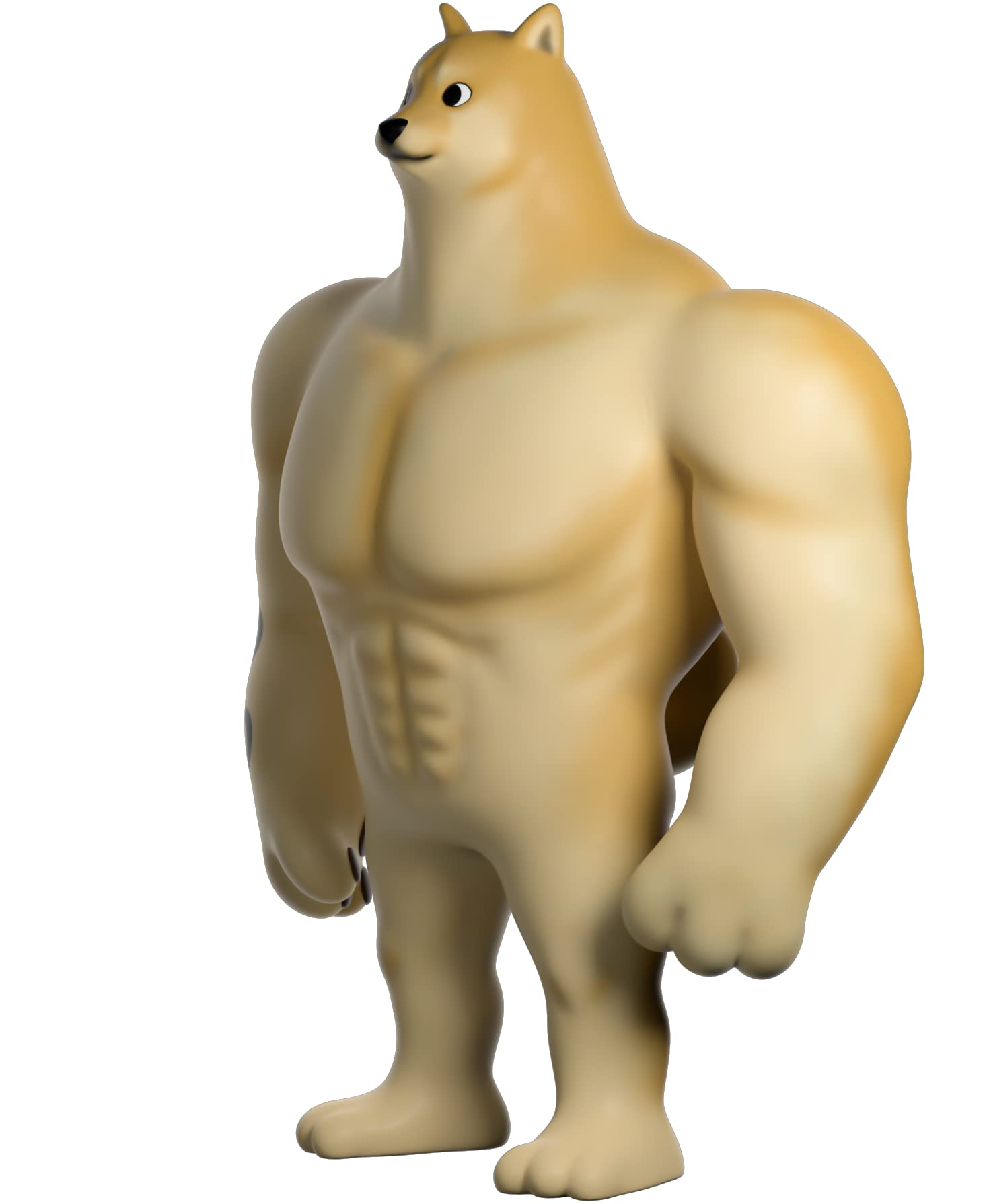 You Tooz Swole Doge 5' Tan Vinyl Figurine - Meme Collection