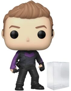 pop marvel: hawkeye - hawkeye (clint barton) funko vinyl figure (bundled with compatible box protector case)