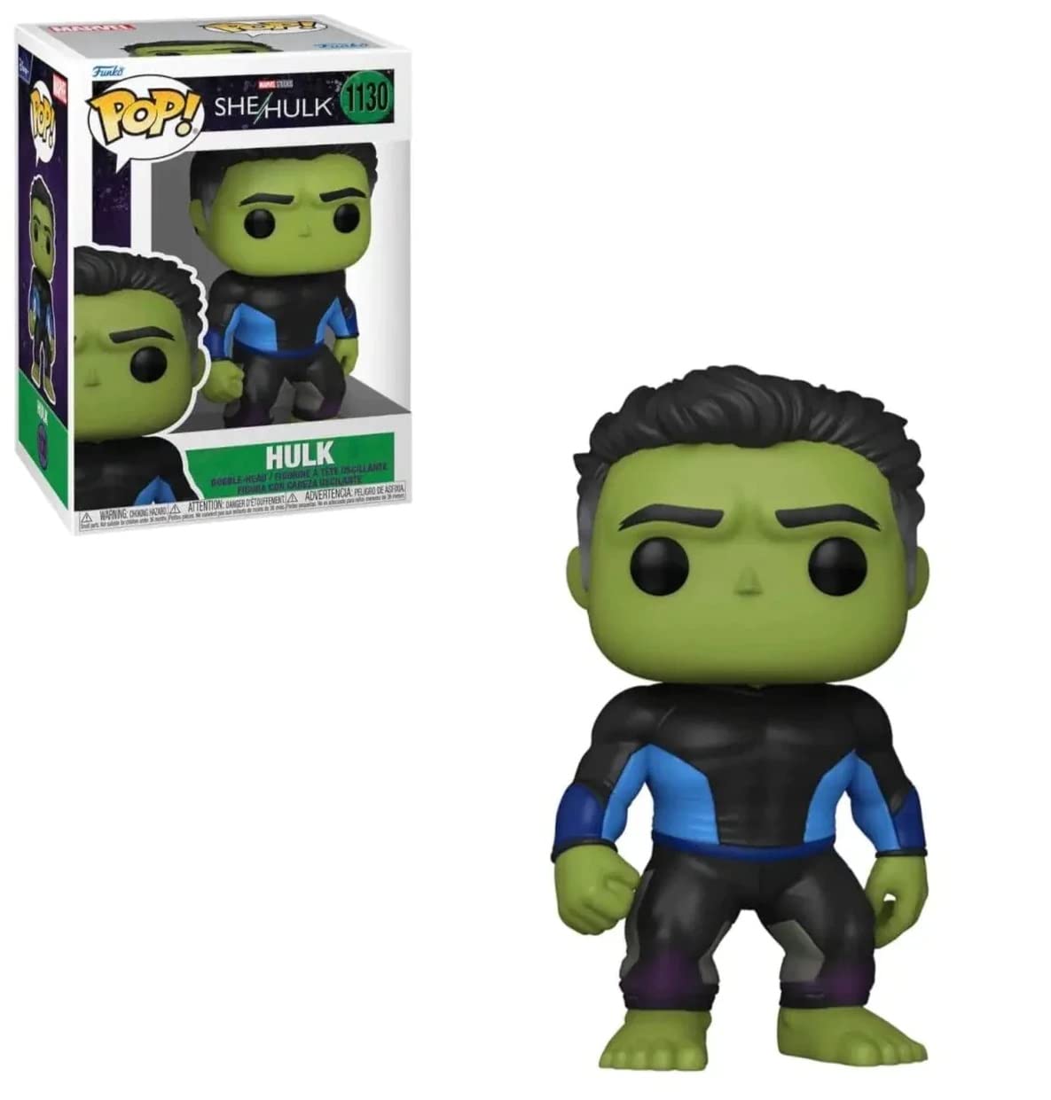 POP Marvel: [She Hulk] Attorney at Law - Smart Hulk Funko Vinyl Figure (Bundled with Compatible Box Protector Case), Multicolor, 3.75 inches