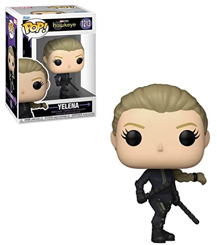 POP Marvel: Hawkeye - Yelena Belova [Black Widow] Funko Vinyl Figure (Bundled with Compatible Box Protector Case)