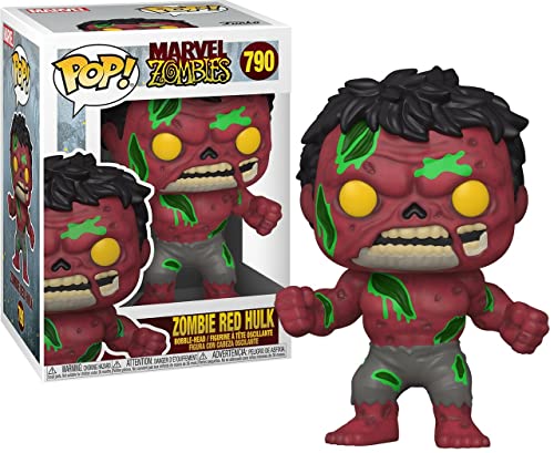 POP Marvel Zombies Zombie Red Hulk Funko Pop Vinyl Figure Bundled with Compatible Pop Box Protector Case Multicolored 3.75 inches