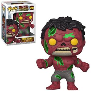 POP Marvel Zombies Zombie Red Hulk Funko Pop Vinyl Figure Bundled with Compatible Pop Box Protector Case Multicolored 3.75 inches
