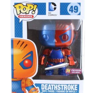 Funko Pop DC Heroes: Deathstroke Vinyl Figure (Metallic Version)