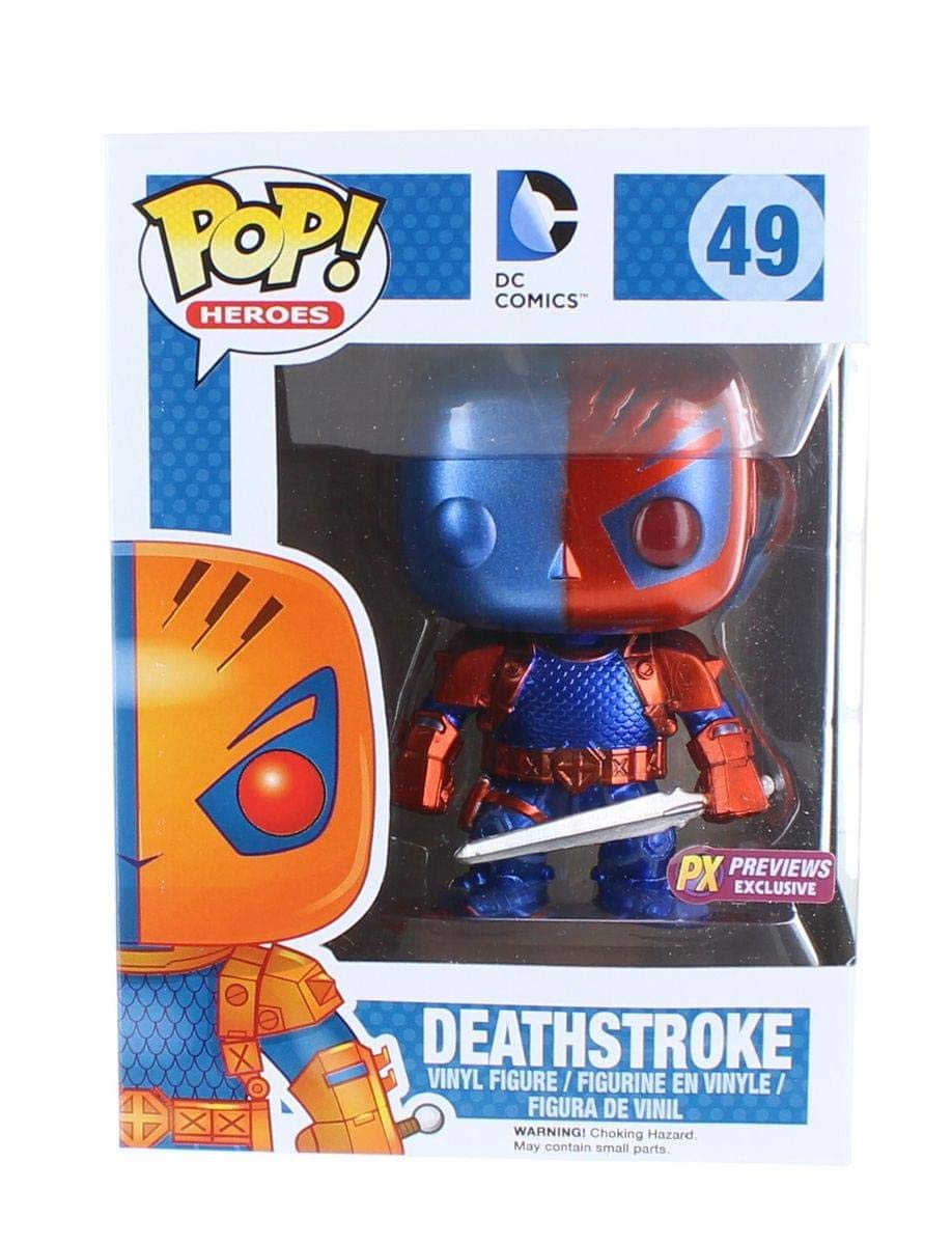 Funko Pop DC Heroes: Deathstroke Vinyl Figure (Metallic Version)