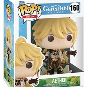 POP Genshin Impact - Aether Funko Vinyl Figure (Bundled with Compatible Box Protector Case), Multicolor, 3.75 inches