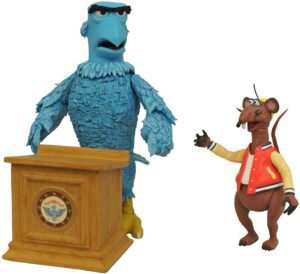 diamond select toys the muppets: sam the eagle & rizzo the rat deluxe figure set