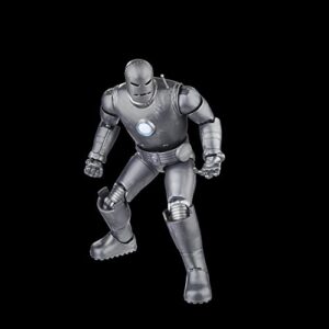 Marvel Legends Series Iron Man (Model 01) Avengers 60th Anniversary Collectible 6-Inch Action Figure, 6 Accessories