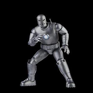 Marvel Legends Series Iron Man (Model 01) Avengers 60th Anniversary Collectible 6-Inch Action Figure, 6 Accessories