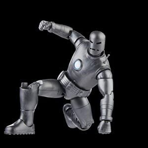 Marvel Legends Series Iron Man (Model 01) Avengers 60th Anniversary Collectible 6-Inch Action Figure, 6 Accessories