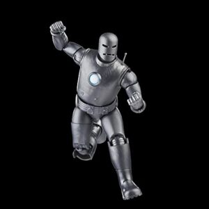 Marvel Legends Series Iron Man (Model 01) Avengers 60th Anniversary Collectible 6-Inch Action Figure, 6 Accessories