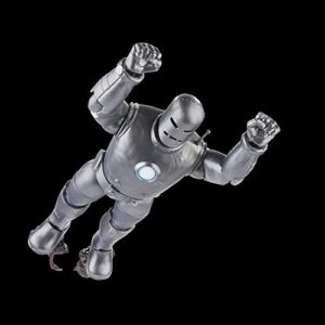 Marvel Legends Series Iron Man (Model 01) Avengers 60th Anniversary Collectible 6-Inch Action Figure, 6 Accessories