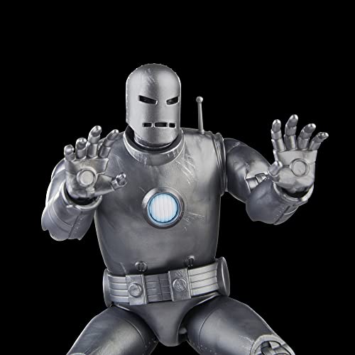 Marvel Legends Series Iron Man (Model 01) Avengers 60th Anniversary Collectible 6-Inch Action Figure, 6 Accessories