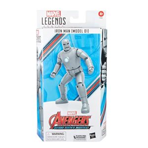 Marvel Legends Series Iron Man (Model 01) Avengers 60th Anniversary Collectible 6-Inch Action Figure, 6 Accessories