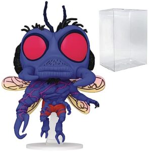 pop teenage mutant ninja turtles: mutant mayhem - superfly funko vinyl figure (bundled with compatible box protector case), multicolor, 3.75 inches