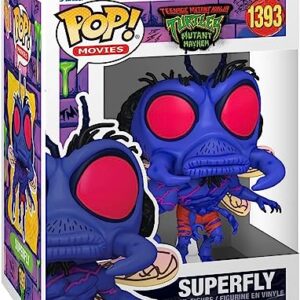 POP Teenage Mutant Ninja Turtles: Mutant Mayhem - Superfly Funko Vinyl Figure (Bundled with Compatible Box Protector Case), Multicolor, 3.75 inches